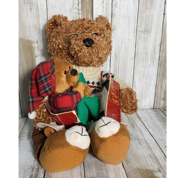 Avon Vintage 2006"Twas The Night Before Christmas"Speaking Father Reads To Cub - Picture 7 of 9